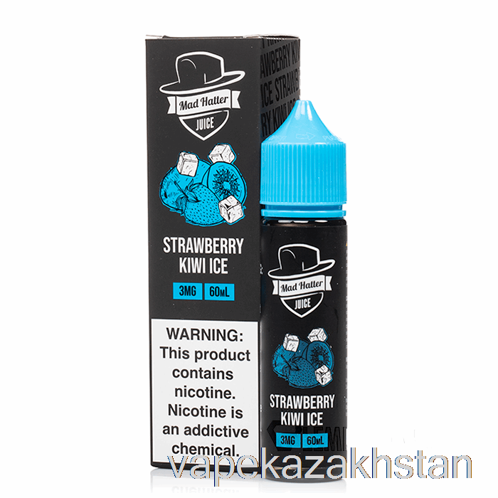 Vape Smoke Strawberry Kiwi ICE - Mad Hatter - 60mL 3mg